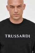 Бавовняна кофта Trussardi чоловіча колір чорний з принтом