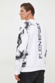 Кофта PLEIN SPORT чоловіча колір білий з принтом