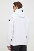 Кофта PLEIN SPORT чоловіча колір білий з капюшоном з принтом (3577412)