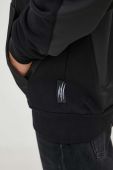 Кофта PLEIN SPORT чоловіча колір чорний з капюшоном з принтом (3577421)