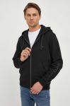 Кофта Guess чоловіча колір чорний з капюшоном однотонна (3574320)