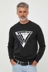 Кофта Guess чоловіча колір чорний з принтом (3609320)