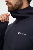 Спортивна кофта Montane Fury колір чорний з капюшоном однотонна