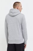 Кофта Superdry чоловіча колір сірий з капюшоном з принтом (3675636)