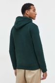 Кофта Superdry чоловіча колір зелений з капюшоном однотонна (3574341)