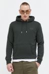 Кофта Superdry чоловіча колір зелений з капюшоном однотонна (3675640)