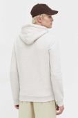Кофта Superdry чоловіча колір бежевий з капюшоном з аплікацією