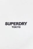 Бавовняна кофта Superdry чоловіча колір бежевий з принтом