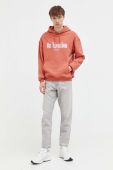 Кофта On Vacation чоловіча колір помаранчевий з капюшоном з аплікацією