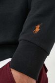 Кофта Polo Ralph Lauren чоловіча колір чорний з капюшоном з аплікацією (3428001)