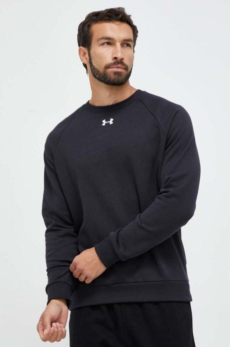 Кофта Under Armour чоловіча колір чорний однотонна (3532958)