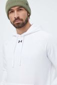 Кофта Under Armour чоловіча колір білий з капюшоном однотонна