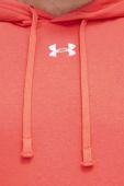 Кофта Under Armour чоловіча колір помаранчевий з капюшоном однотонна