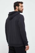 Кофта Under Armour чоловіча колір чорний з капюшоном з принтом (3532982)