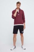 Кофта Reebok чоловіча колір бордовий з аплікацією