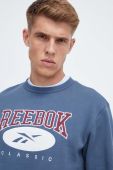Кофта Reebok Classic чоловіча  з аплікацією колір блакитний