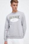 Кофта Reebok Classic чоловіча колір сірий з аплікацією