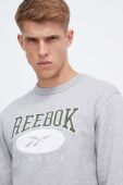 Кофта Reebok Classic чоловіча колір сірий з аплікацією