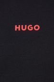 Кофта лаунж HUGO колір чорний з капюшоном однотонна (3500079)