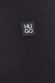 Кофта HUGO чоловіча колір чорний з аплікацією (3590798)