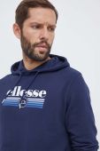 Кофта Ellesse чоловіча колір синій з капюшоном з принтом