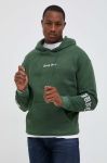 Кофта Sixth June чоловіча колір зелений з капюшоном з аплікацією (3423749)