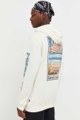 Кофта Rip Curl чоловіча колір бежевий з капюшоном з принтом
