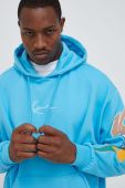 Кофта Karl Kani чоловіча з капюшоном візерунок колір блакитний