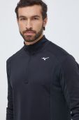 Кофта для бігу Mizuno Warmalite колір чорний однотонна