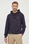 Кофта Gant чоловіча колір синій з капюшоном однотонна (3563940)