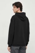 Бавовняна кофта Joop! чоловіча колір чорний з капюшоном з принтом (3546190)