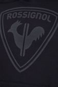 Кофта Rossignol чоловіча колір чорний з капюшоном з принтом