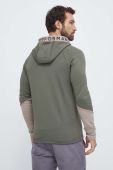 Спортивна кофта Peak Performance Rider колір зелений з капюшоном з принтом