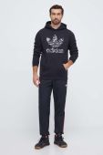 Кофта adidas Originals чоловіча колір чорний з капюшоном з принтом (3617396)