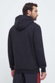 Кофта adidas Originals чоловіча колір чорний з капюшоном з принтом (3617396)