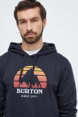 Кофта Burton чоловіча колір чорний з капюшоном з принтом (3624983)