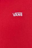 Кофта Vans чоловіча колір червоний з капюшоном однотонна