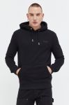 Кофта Superdry чоловіча колір чорний з капюшоном однотонна (3675685)