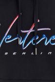 Кофта Vertere Berlin колір чорний з капюшоном з аплікацією
