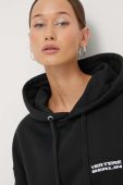 Кофта Vertere Berlin колір чорний з капюшоном з принтом (3621344)