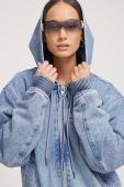 Джинсова куртка Guess Originals перехідна колір блакитний (3621358)