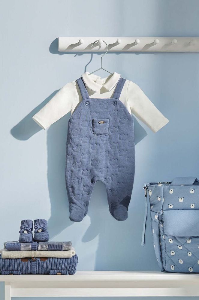Дитячі повзунки Mayoral Newborn колір темно-синій (3546207)