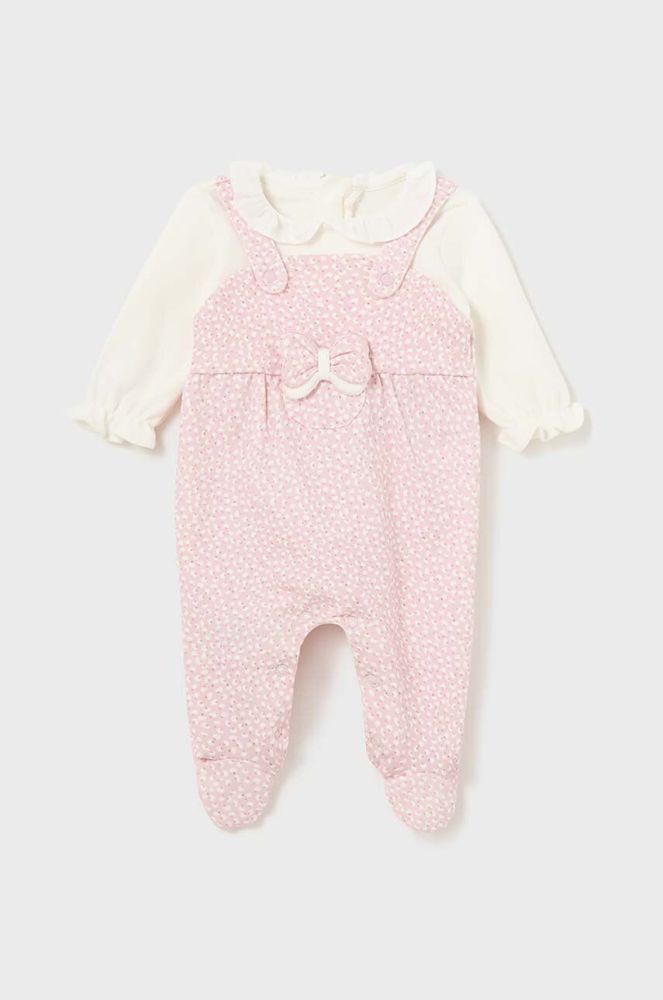 Дитячі повзунки Mayoral Newborn колір рожевий (3450074)