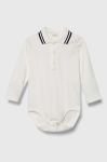 Дитяче бавовняне боді United Colors of Benetton колір білий (3388353)