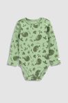 Дитяче бавовняне боді Coccodrillo колір зелений (3634461)