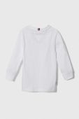 Дитячий лонгслів Tommy Hilfiger колір білий з принтом (3372567)
