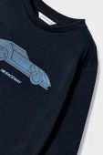 Дитячий бавовняний лонгслів Mayoral колір синій з принтом (3407498)