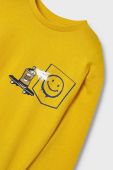 Дитячий бавовняний лонгслів Mayoral 2-pack колір жовтий з принтом
