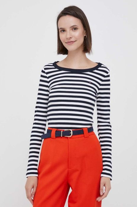 Лонгслів Tommy Hilfiger жіночий колір синій (3433948)