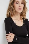 Лонгслів Tommy Hilfiger жіночий колір чорний (3335171)